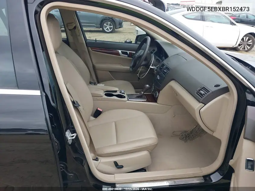 2011 MERCEDES C-KLASSE VIN WDDGF5EBXBR152473 — фото 5