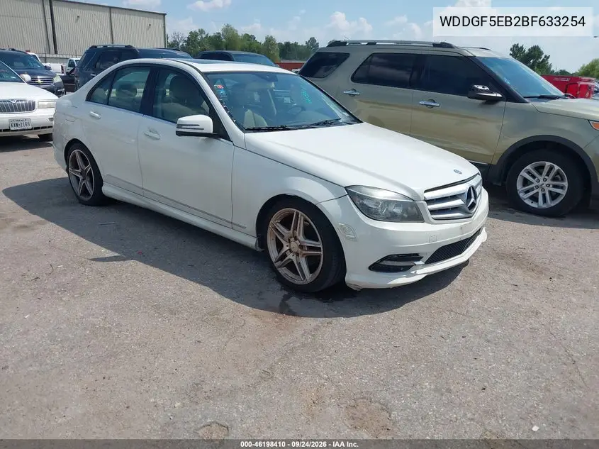 MERCEDES C-KLASSE 2011, VIN WDDGF5EB2BF633254
