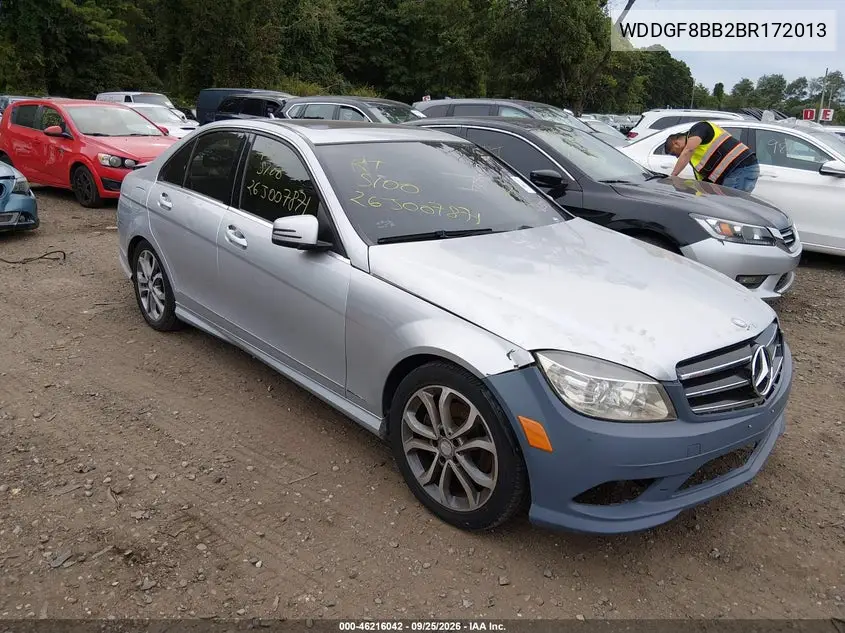 MERCEDES C-KLASSE 2011, VIN WDDGF8BB2BR172013