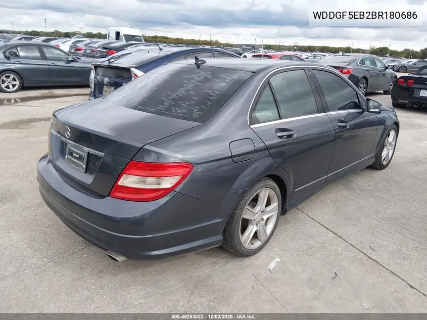 2011 MERCEDES C-KLASSE VIN WDDGF5EB2BR180686 — фото 4
