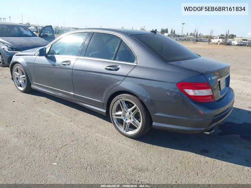 2011 MERCEDES C-KLASSE VIN WDDGF5EB6BR161834 — фото 3