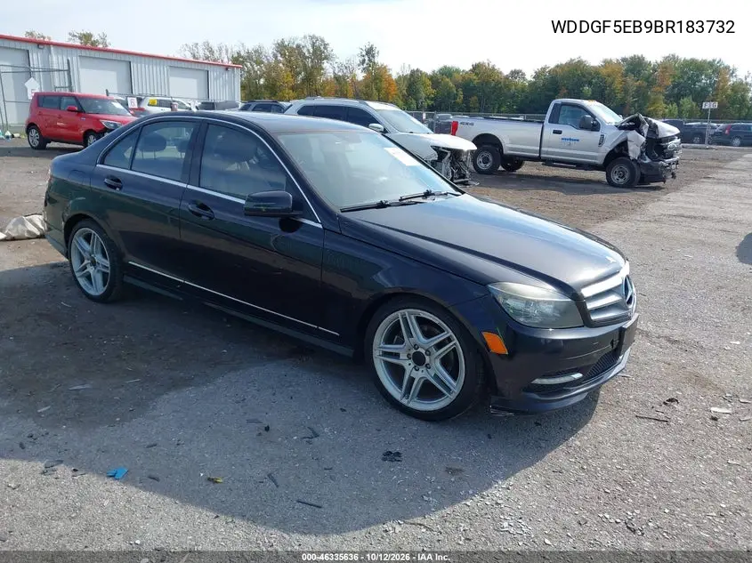 MERCEDES C-KLASSE 2011, VIN WDDGF5EB9BR183732