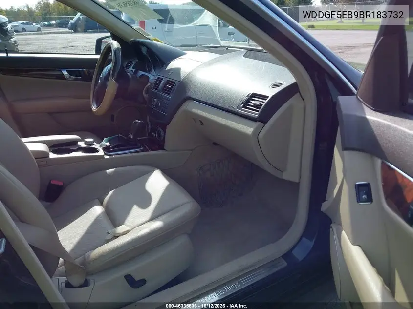 2011 MERCEDES C-KLASSE VIN WDDGF5EB9BR183732 — фото 5