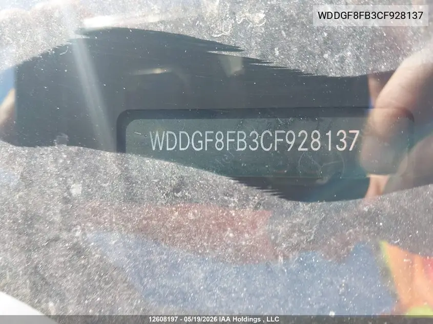 2012 MERCEDES C-KLASSE VIN WDDGF8FB3CF928137 — фото 19