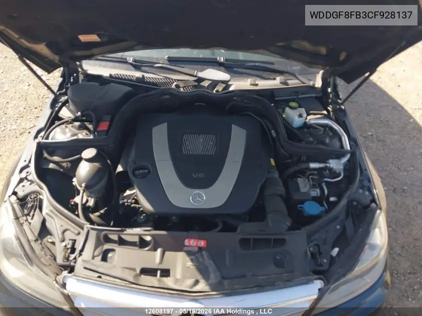 2012 MERCEDES C-KLASSE VIN WDDGF8FB3CF928137 — фото 9