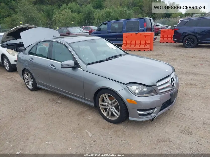 MERCEDES C-KLASSE 2012, VIN WDDGF8BB6CF894524