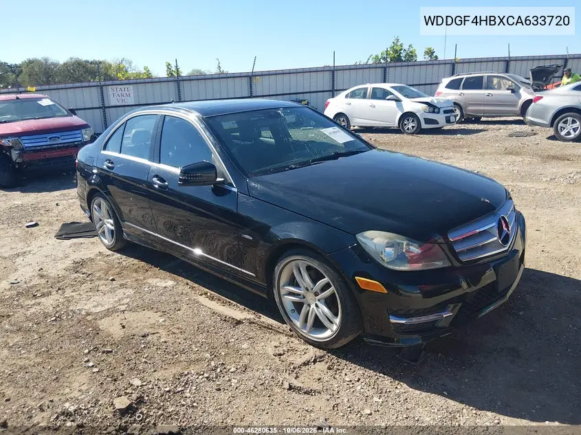 MERCEDES C-KLASSE 2012, VIN WDDGF4HBXCA633720