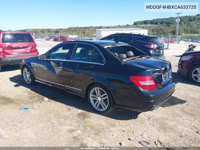2012 MERCEDES C-KLASSE VIN WDDGF4HBXCA633720 — фото 3