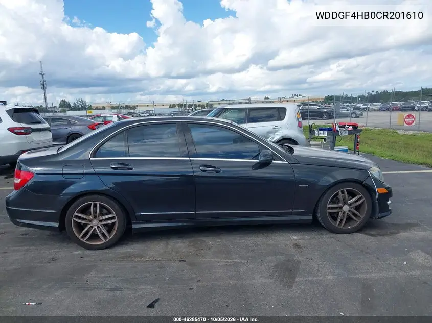 2012 MERCEDES C-KLASSE VIN WDDGF4HB0CR201610 — фото 13