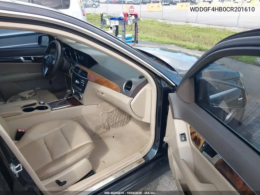 2012 MERCEDES C-KLASSE VIN WDDGF4HB0CR201610 — фото 5