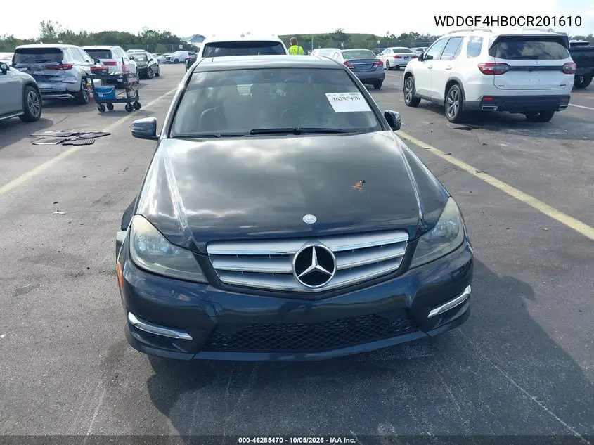 2012 MERCEDES C-KLASSE VIN WDDGF4HB0CR201610 — фото 6