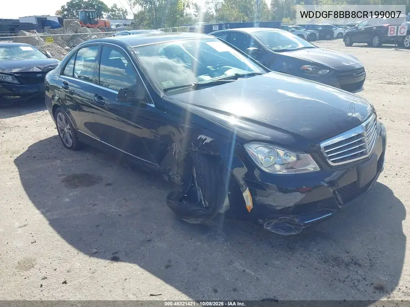 MERCEDES C-KLASSE 2012, VIN WDDGF8BB8CR199007