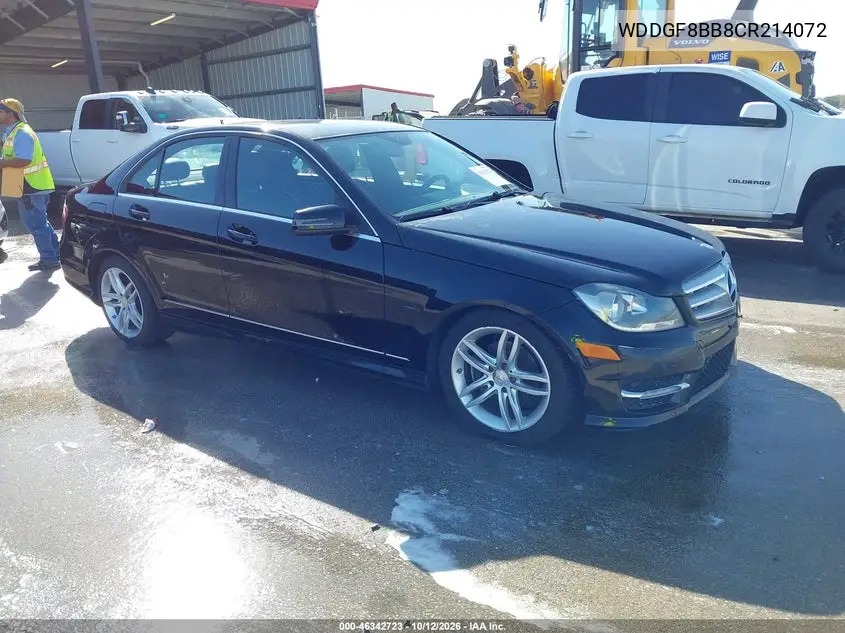MERCEDES C-KLASSE 2012, VIN WDDGF8BB8CR214072