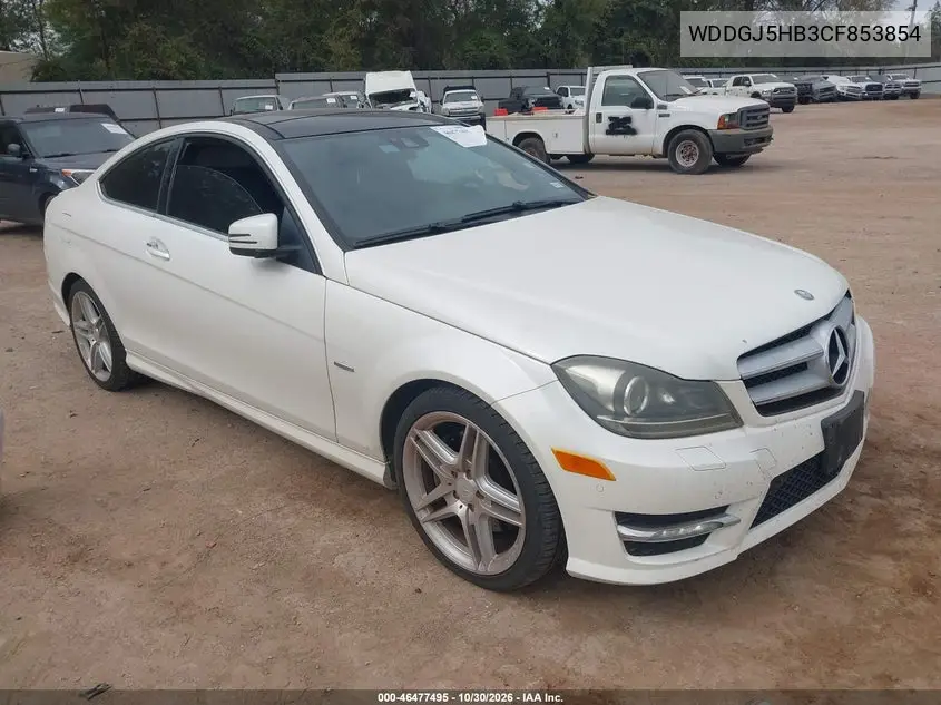 MERCEDES C-KLASSE 2012, VIN WDDGJ5HB3CF853854