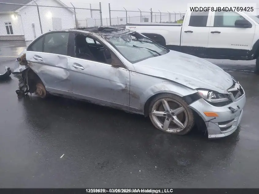MERCEDES C-KLASSE 2013, VIN WDDGF8JB4DA769425