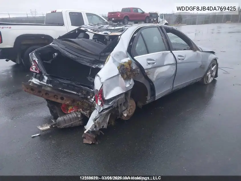 2013 MERCEDES C-KLASSE VIN WDDGF8JB4DA769425 — фото 4