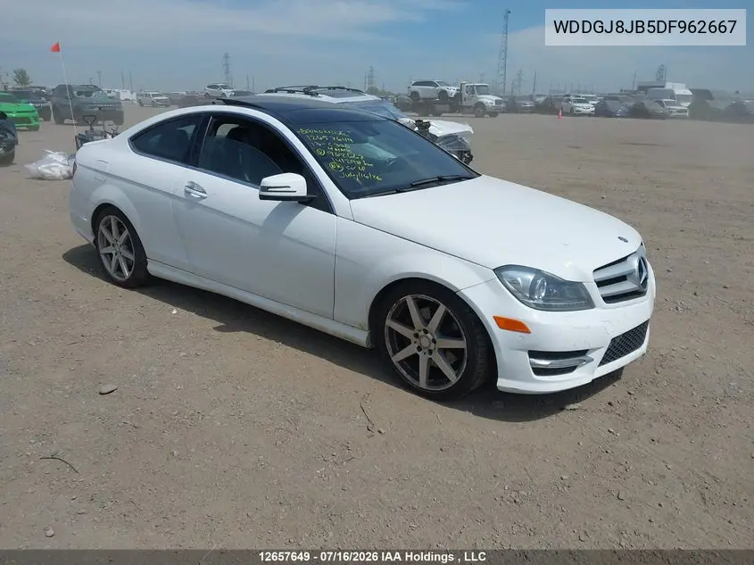 MERCEDES C-KLASSE 2013, VIN WDDGJ8JB5DF962667