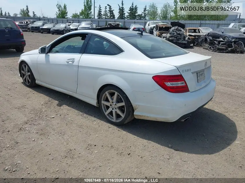 2013 MERCEDES C-KLASSE VIN WDDGJ8JB5DF962667 — фото 3