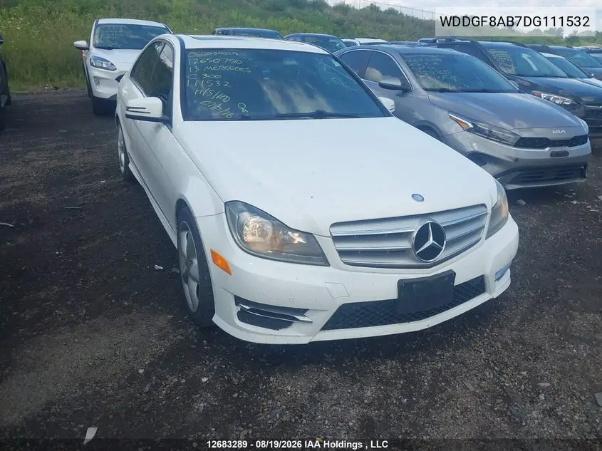 MERCEDES C-KLASSE 2013, VIN WDDGF8AB7DG111532