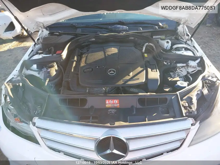 2013 MERCEDES C-KLASSE VIN WDDGF8AB8DA775051 — фото 10