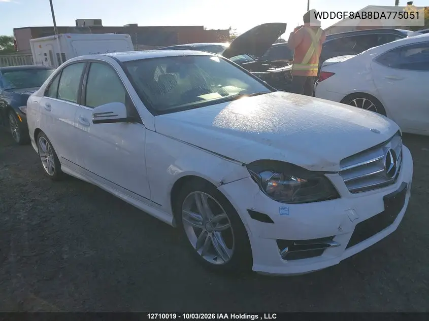 2013 MERCEDES C-KLASSE VIN WDDGF8AB8DA775051 — фото 14