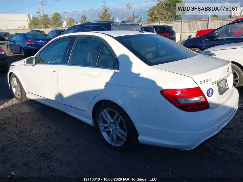 2013 MERCEDES C-KLASSE VIN WDDGF8AB8DA775051 — фото 15