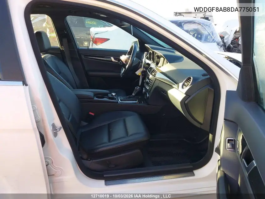 2013 MERCEDES C-KLASSE VIN WDDGF8AB8DA775051 — фото 5