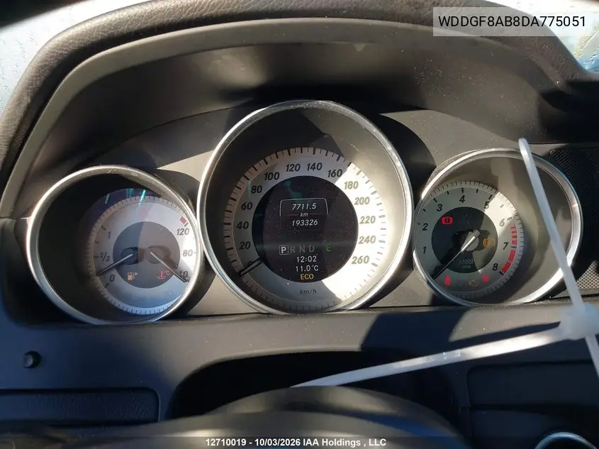 2013 MERCEDES C-KLASSE VIN WDDGF8AB8DA775051 — фото 7