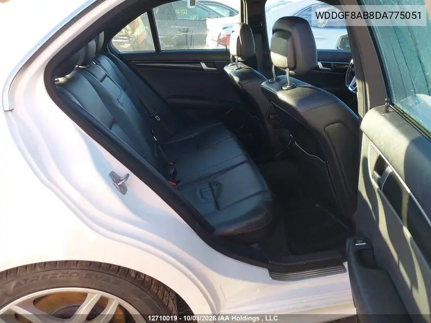 2013 MERCEDES C-KLASSE VIN WDDGF8AB8DA775051 — фото 8