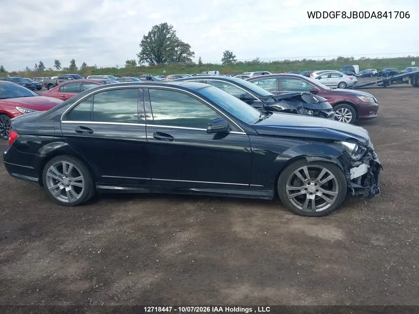 2013 MERCEDES C-KLASSE VIN WDDGF8JB0DA841706 — фото 13