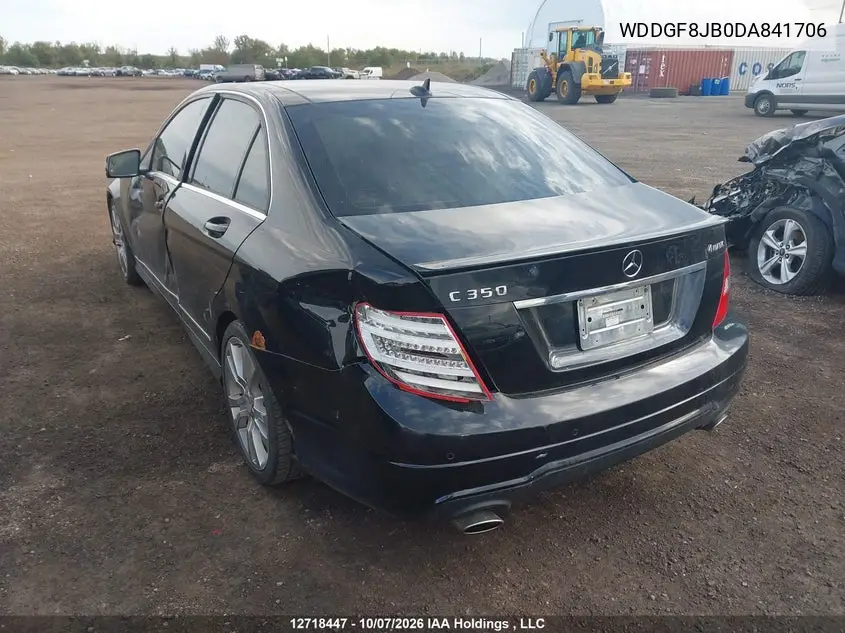 2013 MERCEDES C-KLASSE VIN WDDGF8JB0DA841706 — фото 3