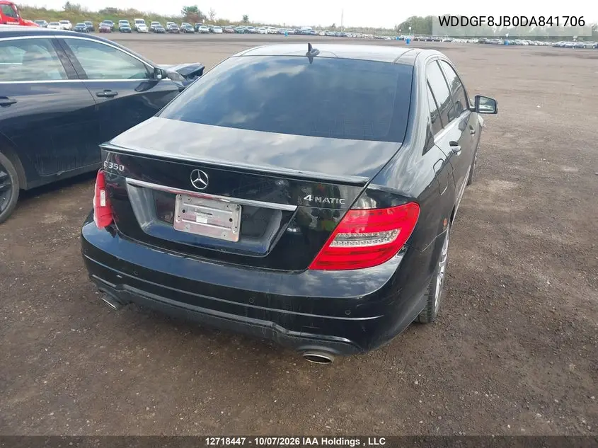 2013 MERCEDES C-KLASSE VIN WDDGF8JB0DA841706 — фото 4