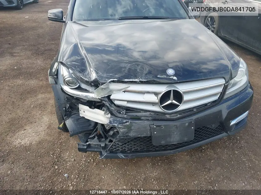 2013 MERCEDES C-KLASSE VIN WDDGF8JB0DA841706 — фото 6