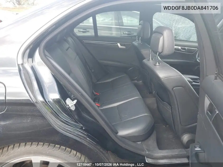 2013 MERCEDES C-KLASSE VIN WDDGF8JB0DA841706 — фото 8