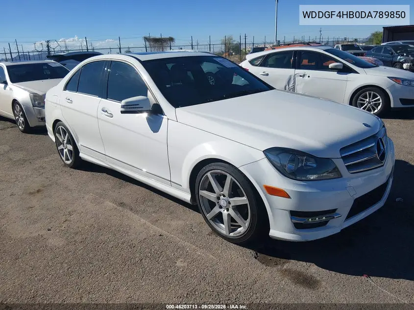 MERCEDES C-KLASSE 2013, VIN WDDGF4HB0DA789850