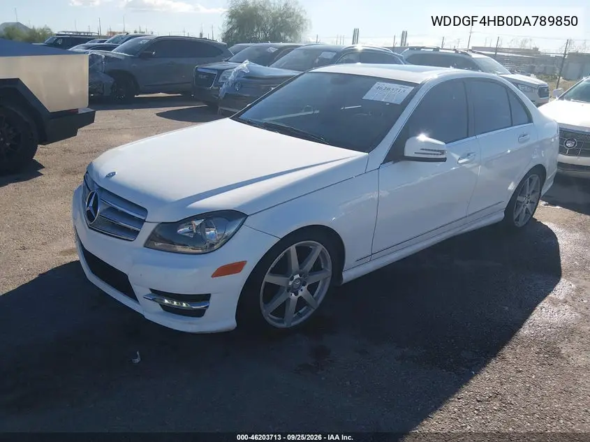 2013 MERCEDES C-KLASSE VIN WDDGF4HB0DA789850 — фото 2
