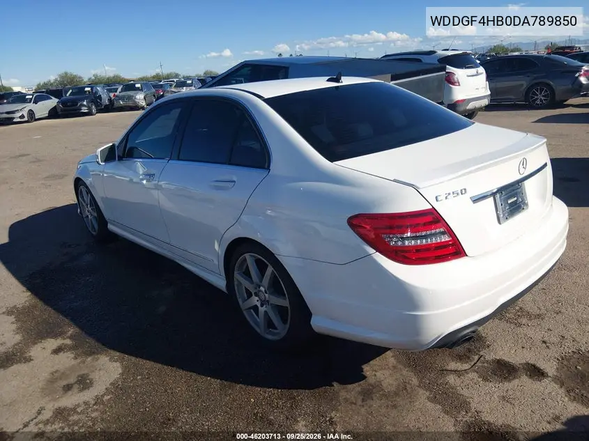 2013 MERCEDES C-KLASSE VIN WDDGF4HB0DA789850 — фото 3