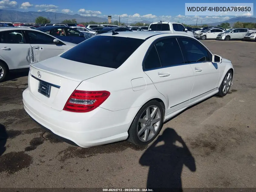 2013 MERCEDES C-KLASSE VIN WDDGF4HB0DA789850 — фото 4