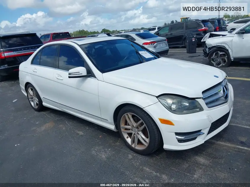 MERCEDES C-KLASSE 2013, VIN WDDGF4HB5DR293881
