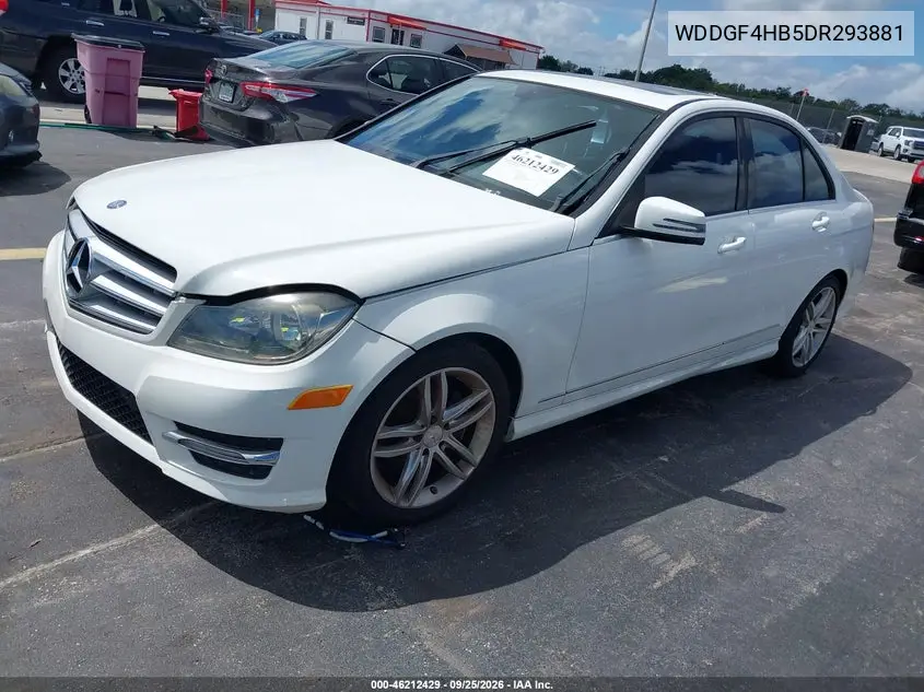2013 MERCEDES C-KLASSE VIN WDDGF4HB5DR293881 — фото 2