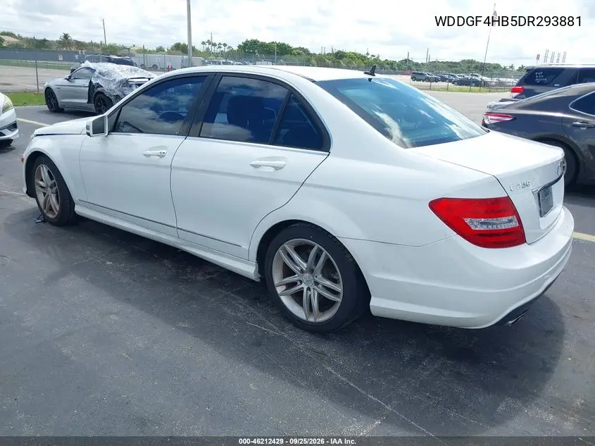 2013 MERCEDES C-KLASSE VIN WDDGF4HB5DR293881 — фото 3