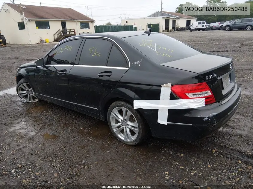 2013 MERCEDES C-KLASSE VIN WDDGF8AB6DR250488 — фото 3