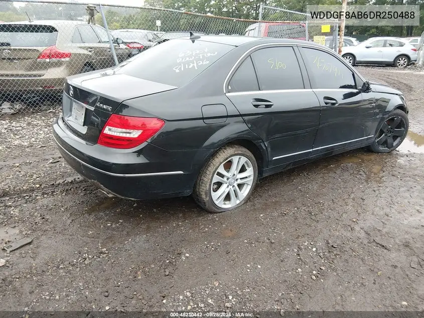 2013 MERCEDES C-KLASSE VIN WDDGF8AB6DR250488 — фото 4