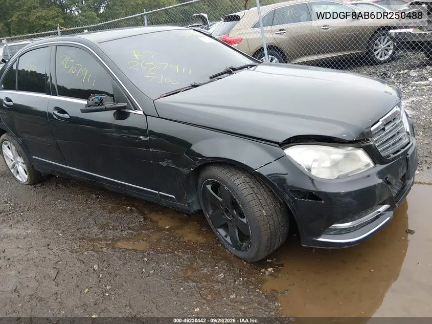 2013 MERCEDES C-KLASSE VIN WDDGF8AB6DR250488 — фото 6