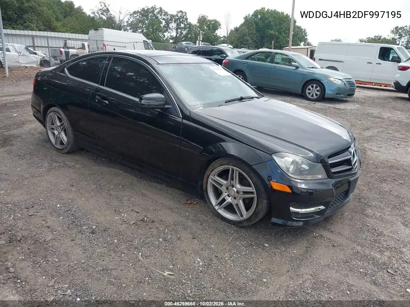 MERCEDES C-KLASSE 2013, VIN WDDGJ4HB2DF997195