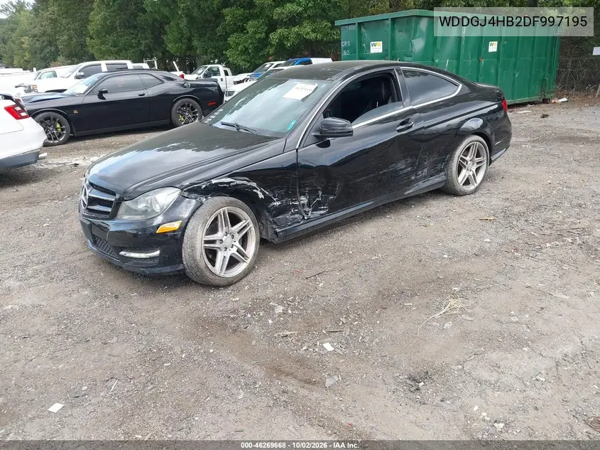 2013 MERCEDES C-KLASSE VIN WDDGJ4HB2DF997195 — фото 2