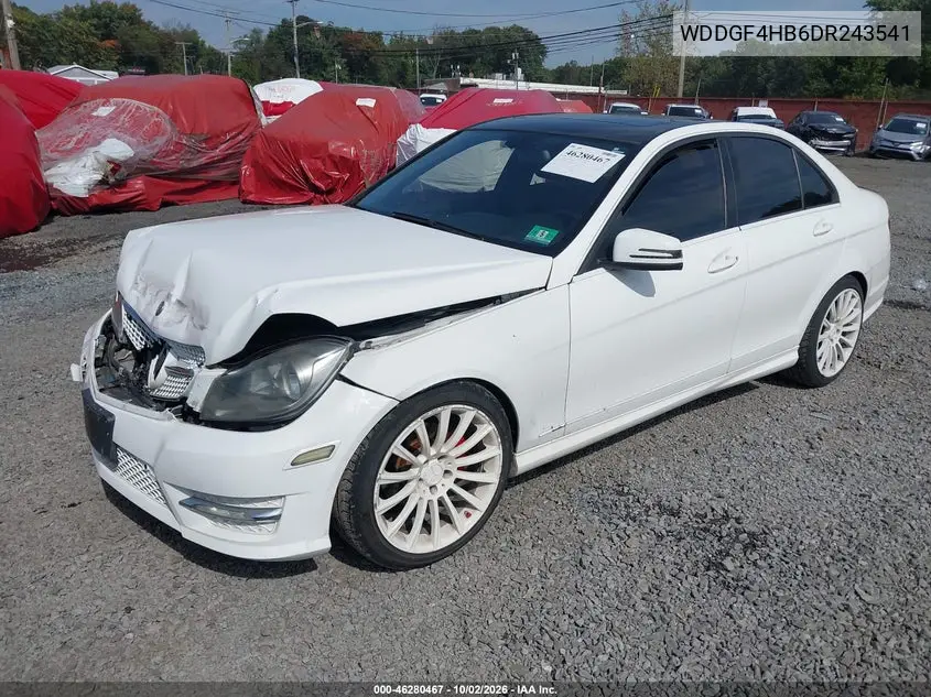 2013 MERCEDES C-KLASSE VIN WDDGF4HB6DR243541 — фото 2