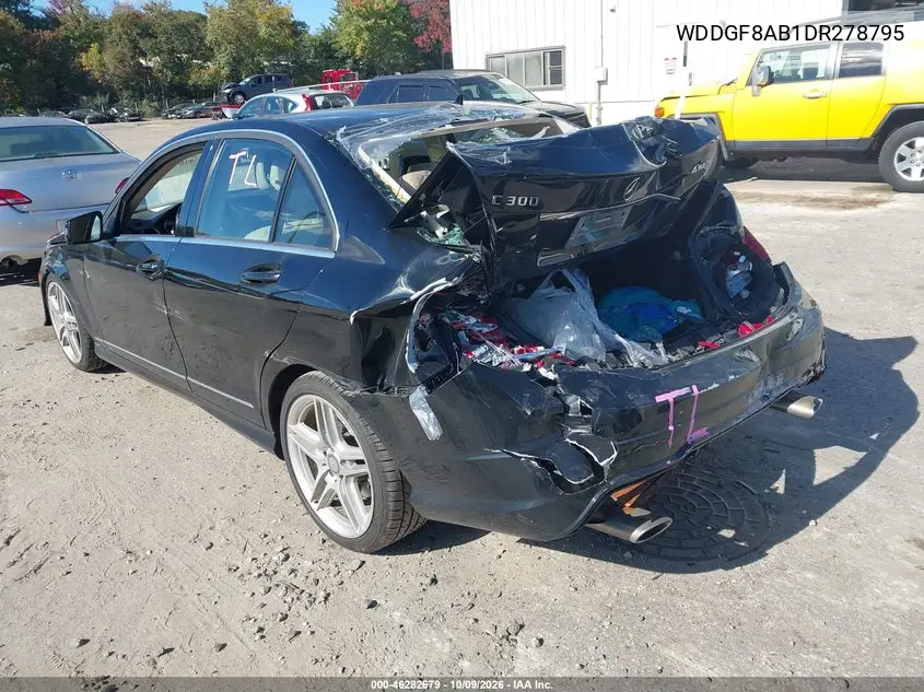2013 MERCEDES C-KLASSE VIN WDDGF8AB1DR278795 — фото 3