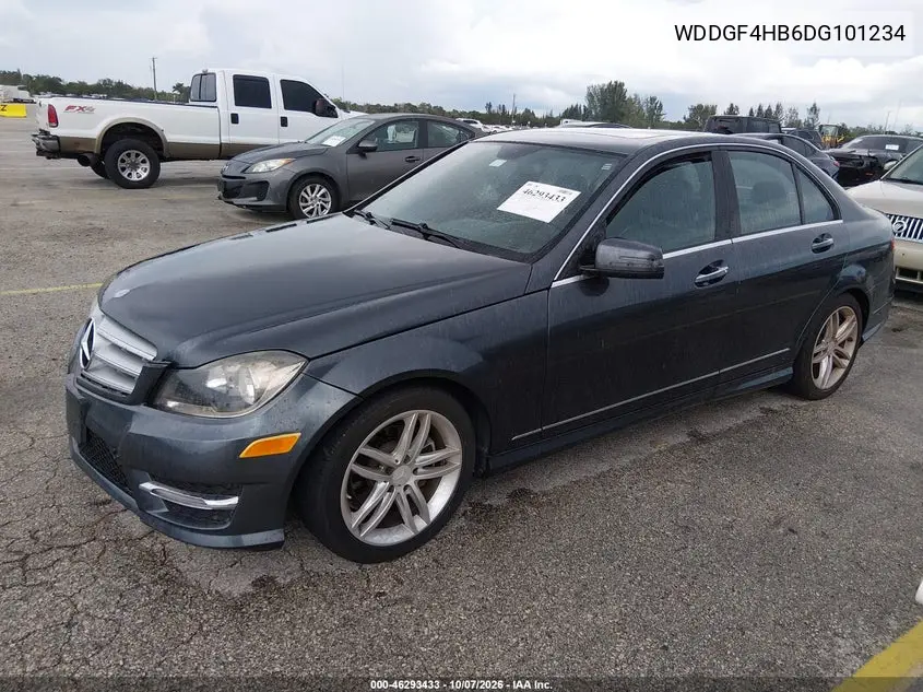 2013 MERCEDES C-KLASSE VIN WDDGF4HB6DG101234 — фото 2