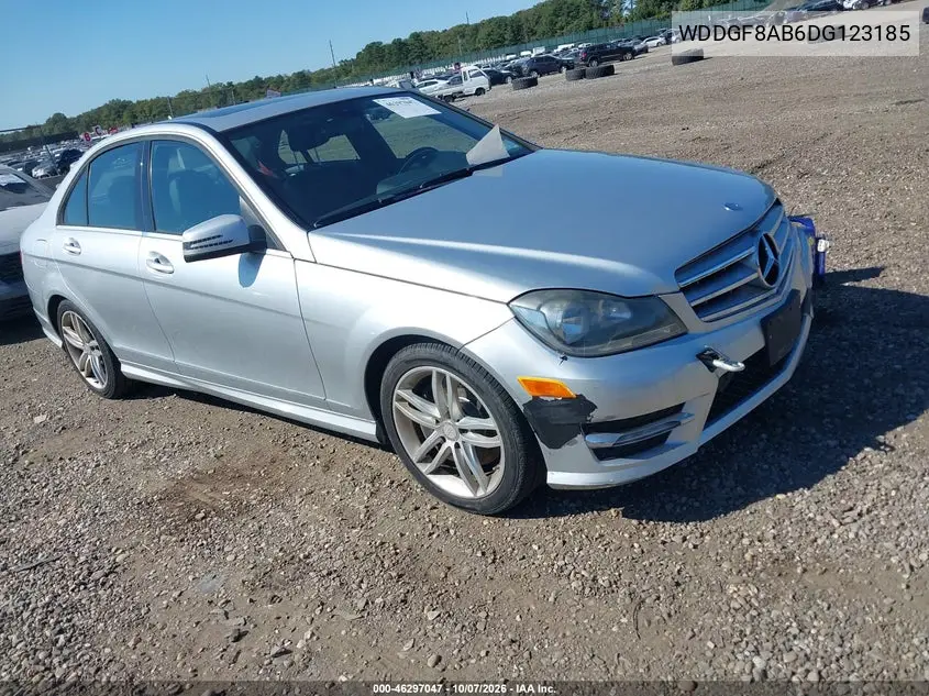 MERCEDES C-KLASSE 2013, VIN WDDGF8AB6DG123185